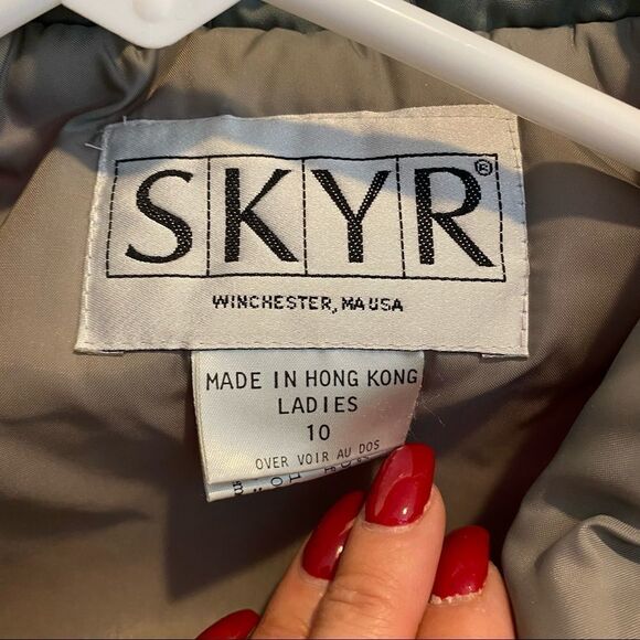 Vintage SKYR Brand Ladies Pink‎ and Grey Ski Jacket Size 10 - Picture 11 of 15